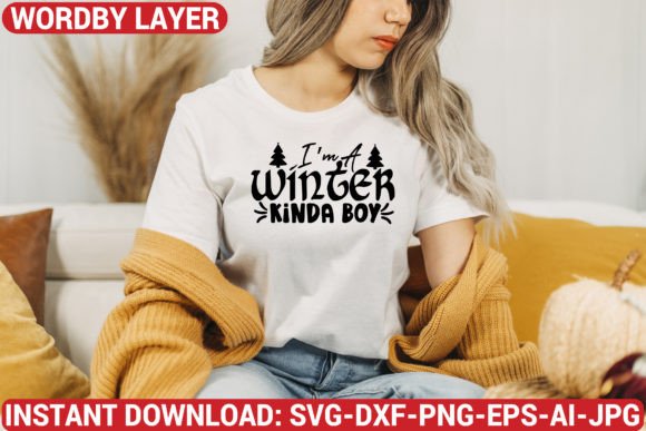 I m a Winter Kinda Boy Svg Design Graphics Freebies