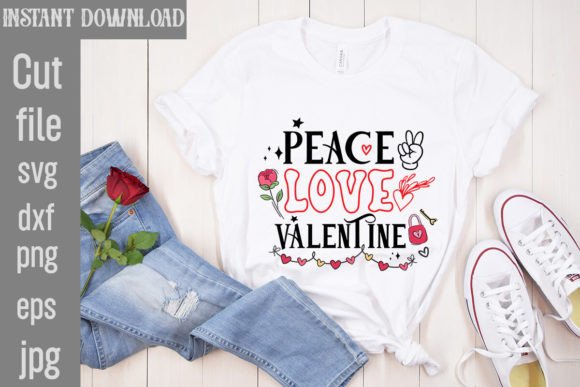 Peace Love Valentine SVG Cut File: Graphics & Freebies Review