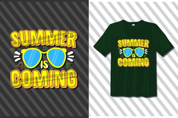 Summer is Coming Typography Graphics Freebies
